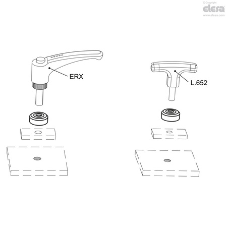 Elesa Torque amplifier collar, CMC.32-8 CMC